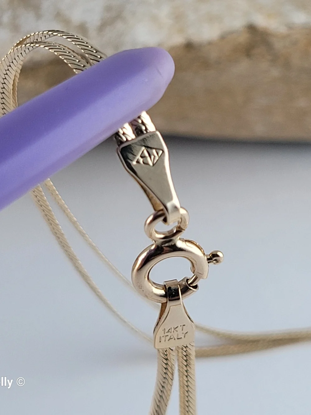Italy 14K Solid Gold Two Strand Heart Cuban Mini Link Bracelet or Anklet 👌🎁